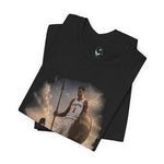 Load image into Gallery viewer, Jalen Brunson vs. Wemby "Garden Titan" Graphic Tee - David vs. Goliath Basketball Rivalry Apparel
