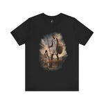 Load image into Gallery viewer, Jalen Brunson vs. Wemby "Garden Titan" Graphic Tee - David vs. Goliath Basketball Rivalry Apparel
