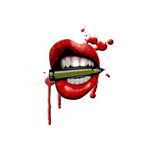 Load image into Gallery viewer, Catching Bullets Kiss-Cut Sticker – Tactical Femme Fatale Vinyl Decal
