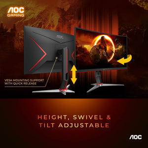 Frameless Ultra-Fast Curved Gaming Monitor