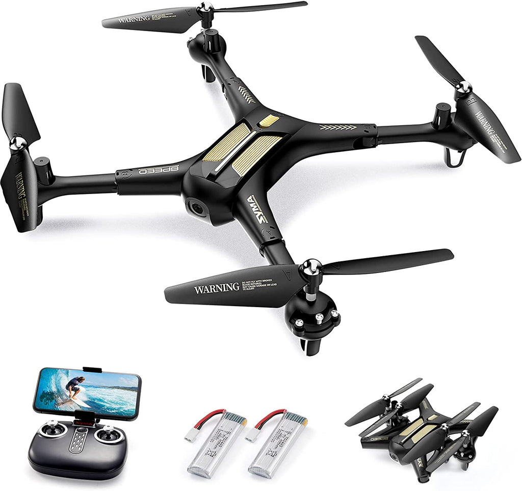 Drone with Camera,  X600W Foldable 1080P FPV Camera Drones for Adults Kids Remote Control Quadcopter Gift Toys for Boys Girls with Altitude Hold, Headless Mode, One Key Start, 3D Flips 2 Batteries