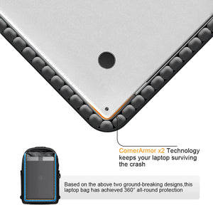 Water Resistant Anti-Theft Travel Laptop Backpack with USB Charging Port